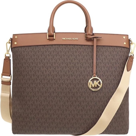 Michael Kors Travel Signature Large NS Tote Bag, Women's - Picture 1 of 11